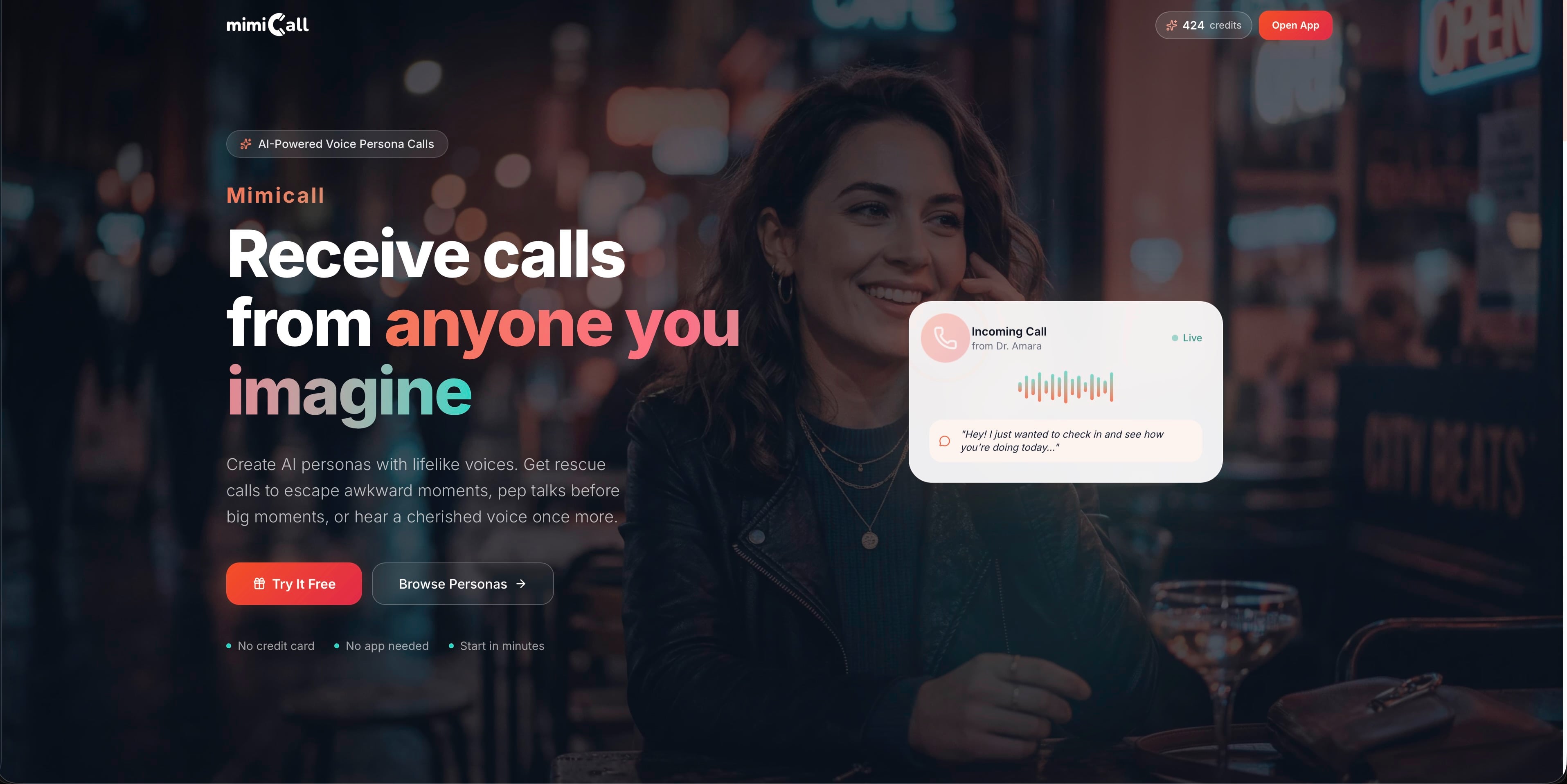 Mimicall — product screenshot